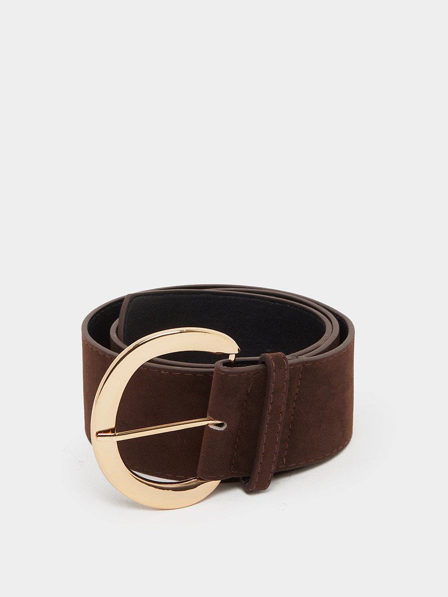 Wide Tangle Buckle Belt