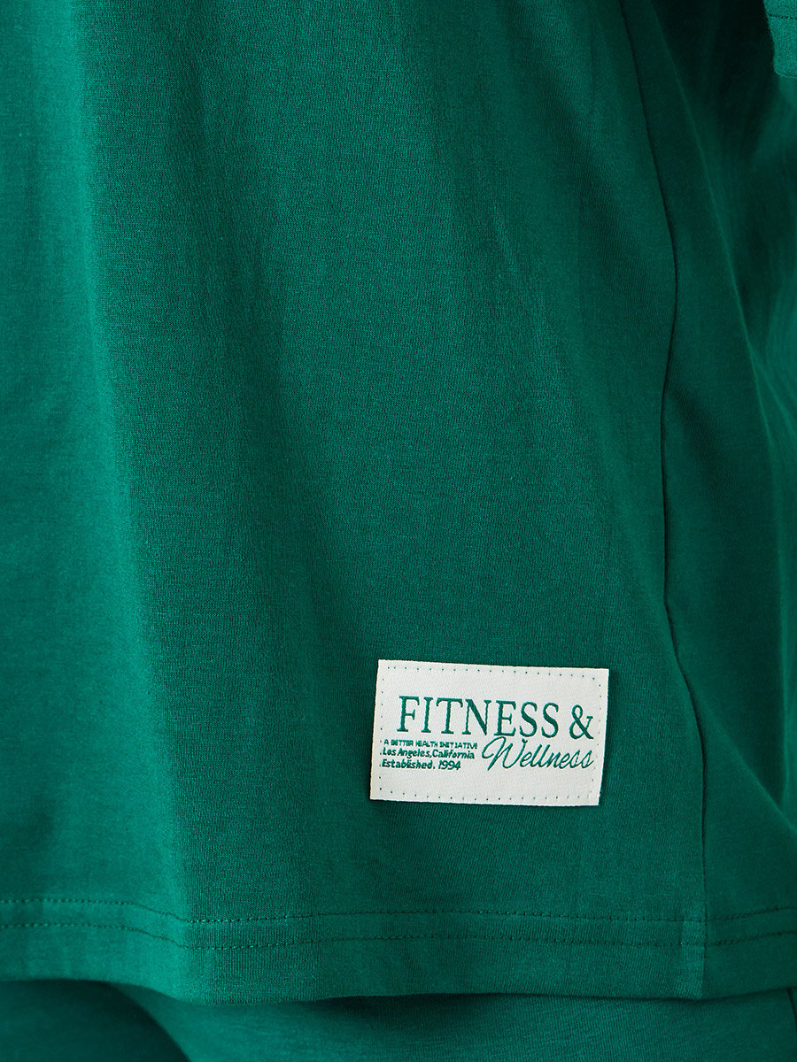 Women Dark Green T-Shirt and Leggings Co-Ords