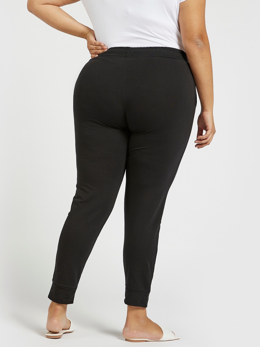 Full Length Jog Pants with Elasticised Waistband and Drawstring