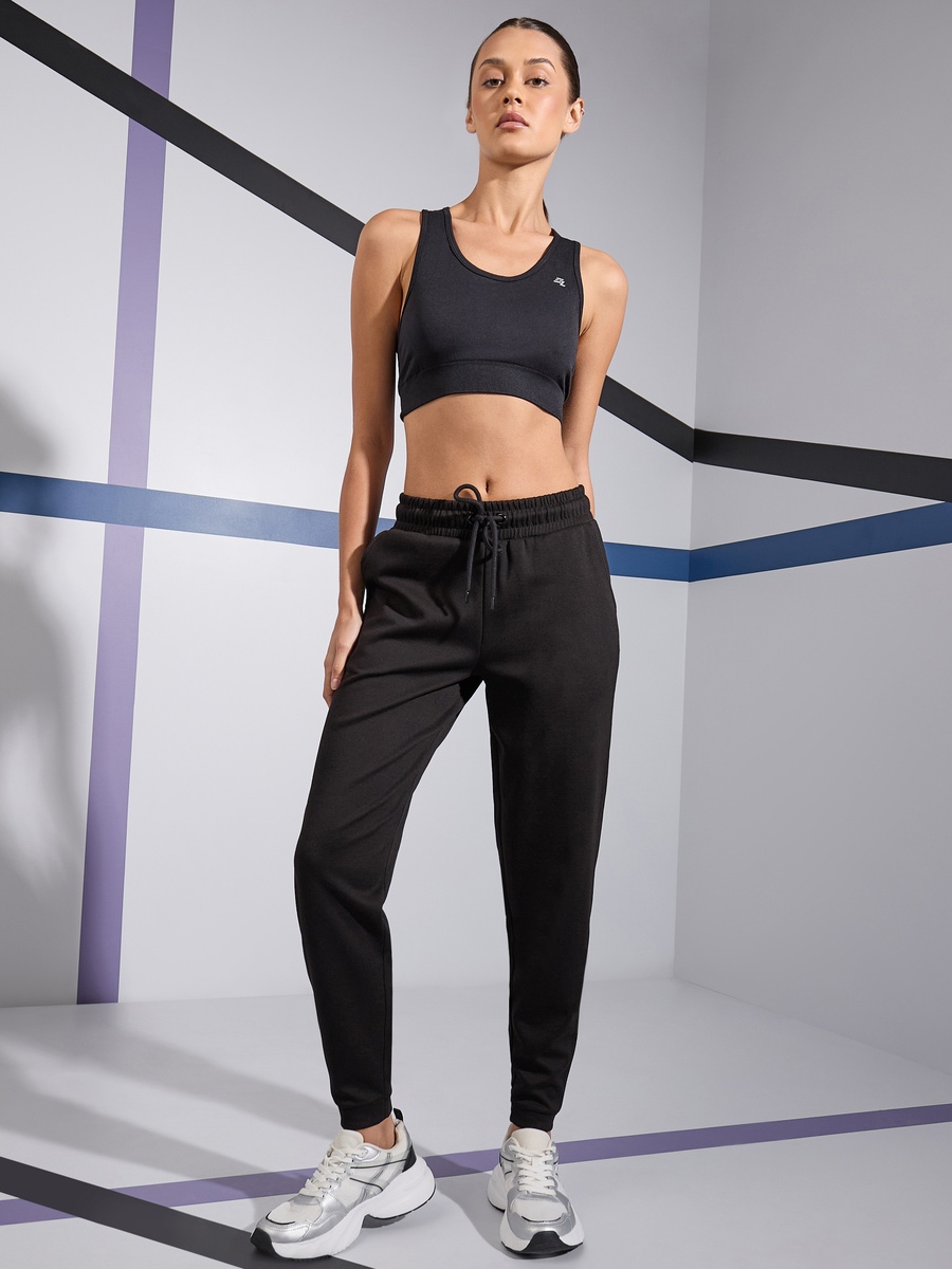 Printed Scoop Neck Sports Bra with Racerback