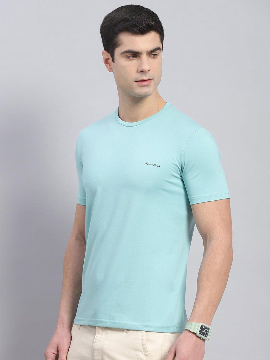 Slogan Print Round Neck Short Sleeve T-Shirt