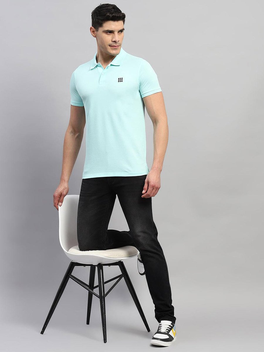 Solid Short Sleeve Regular Fit Polo T-Shirt