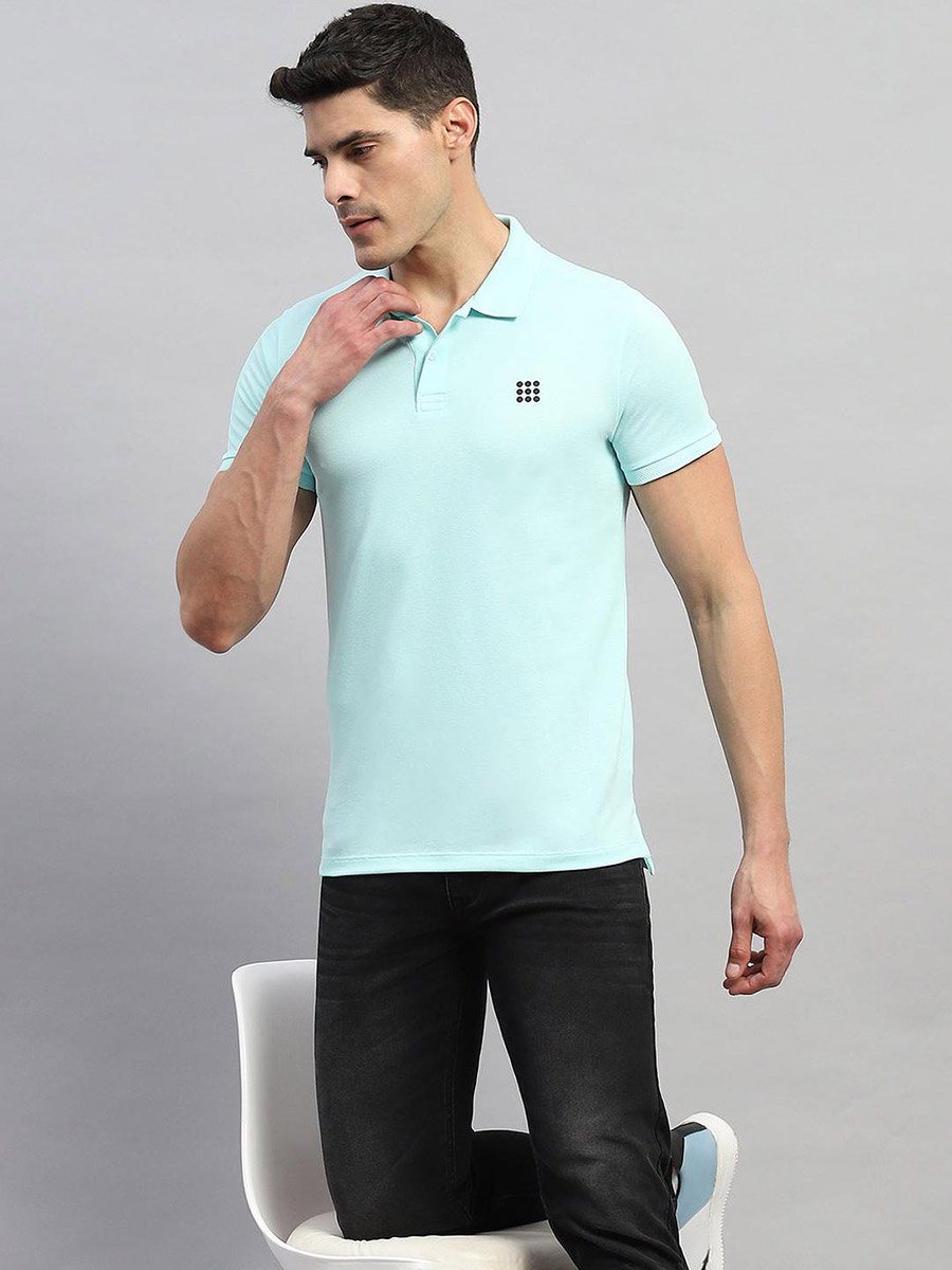 Solid Short Sleeve Regular Fit Polo T-Shirt