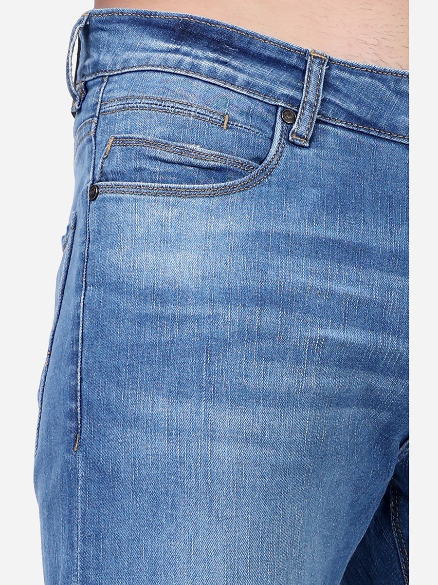 Mid Rise Whiskered Ankle Fit Jeans