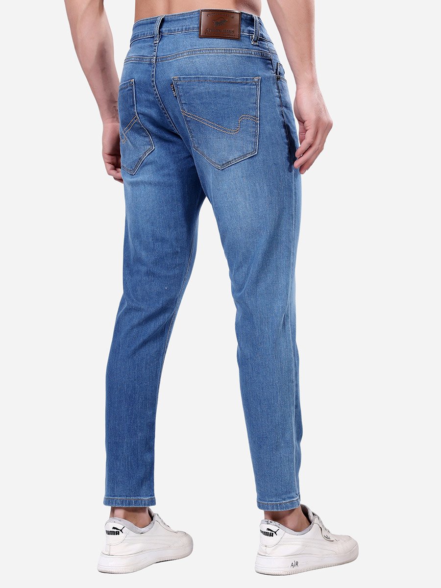 Mid Rise Whiskered Ankle Fit Jeans