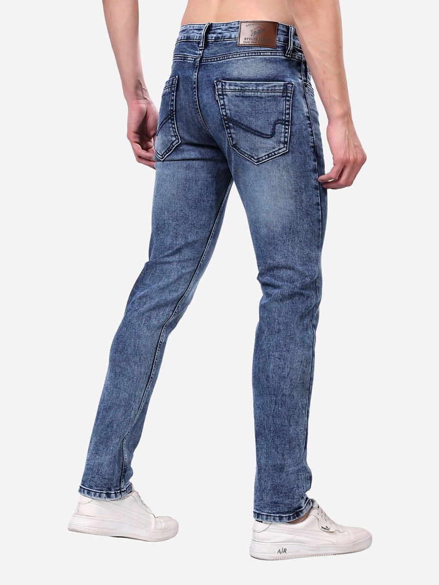 Mid Rise Slim Fit Faded Jeans