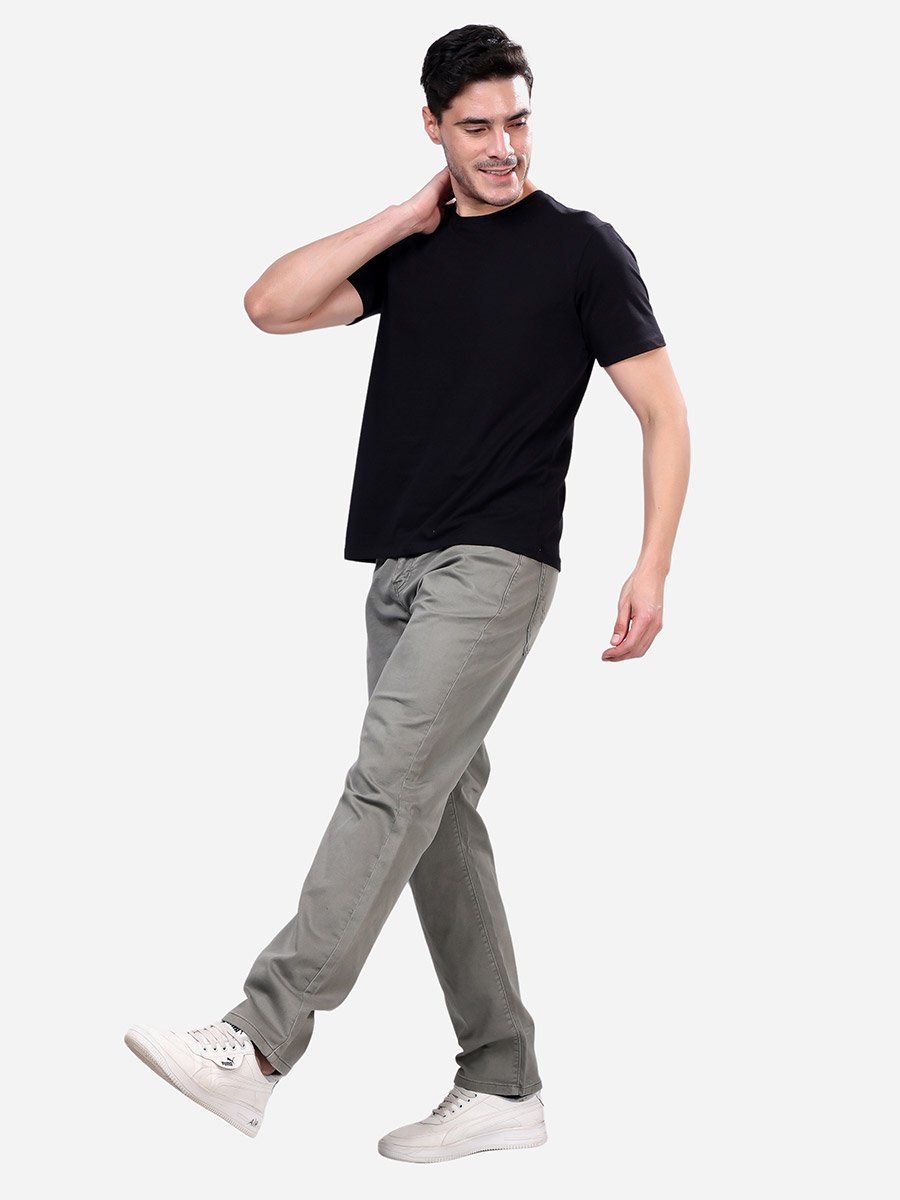 Stylox Relaxed Fit Light Grey Color Jeans