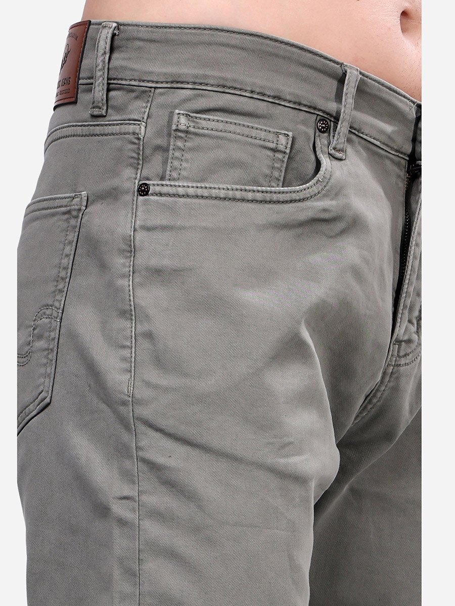 Stylox Relaxed Fit Light Grey Color Jeans