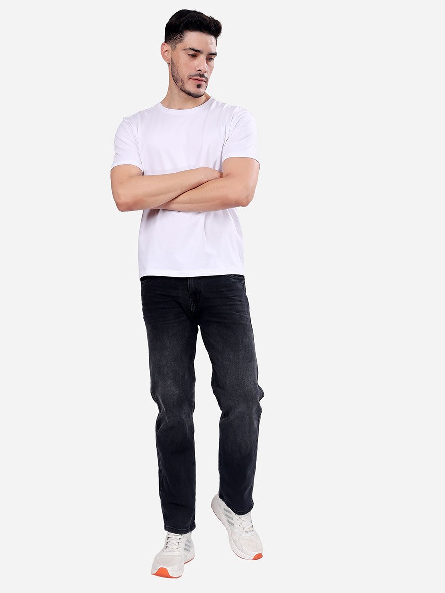 Mid Rise Regular Fit Faded Jeans