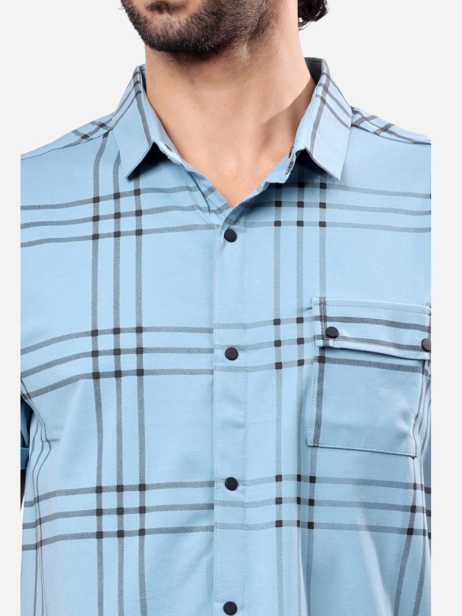 Checked Short Sleeve Regular Fit Shirt