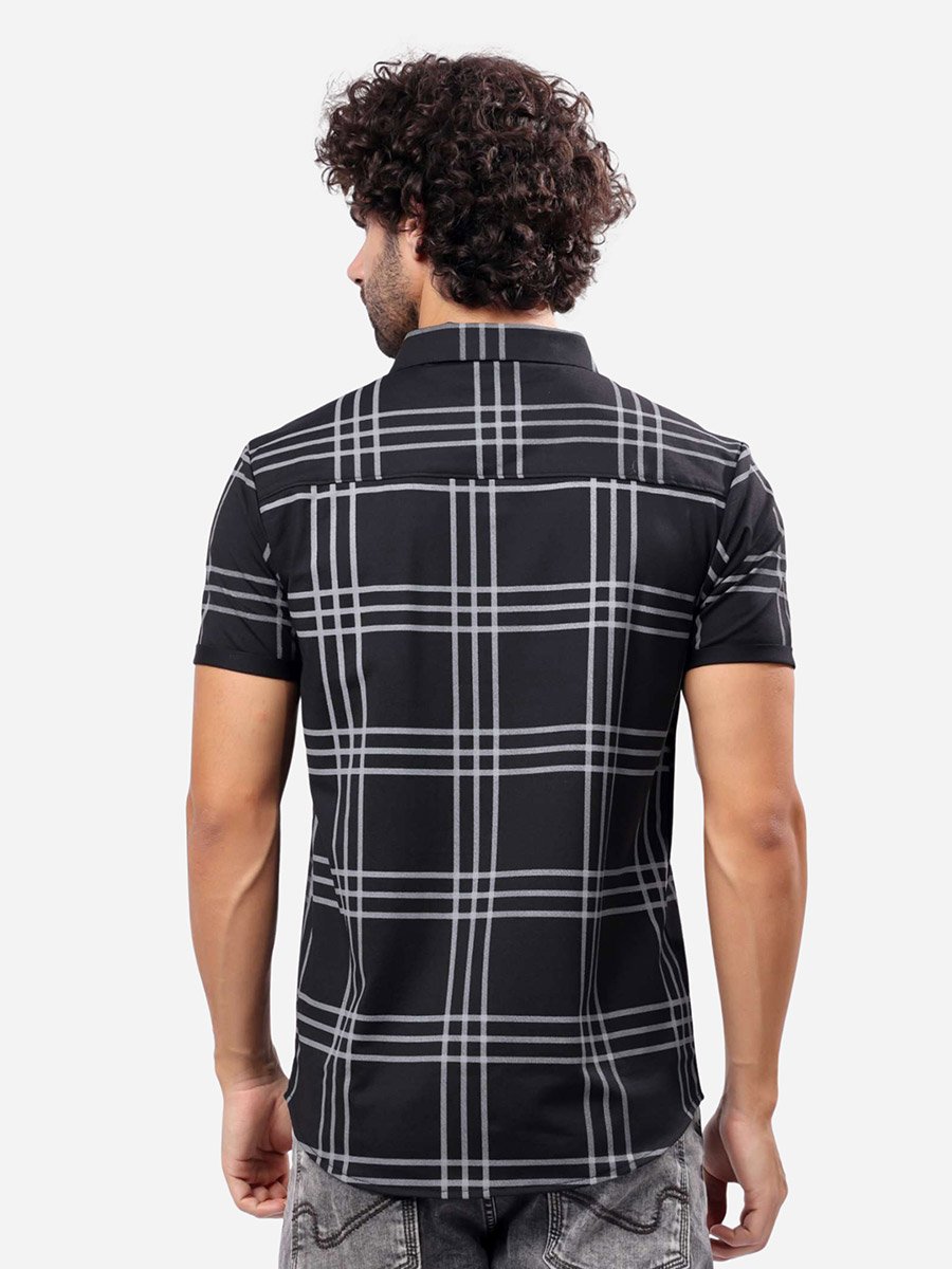 Checked Short Sleeve Regular Fit Shirt