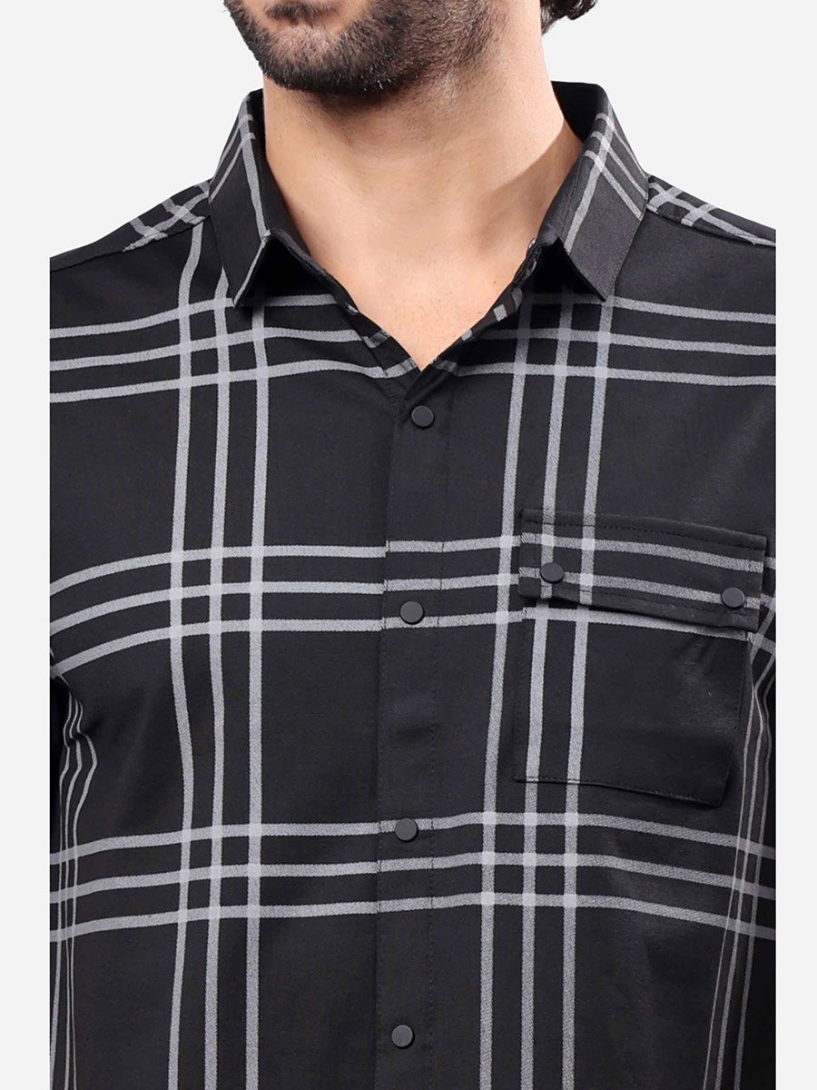 Checked Short Sleeve Regular Fit Shirt