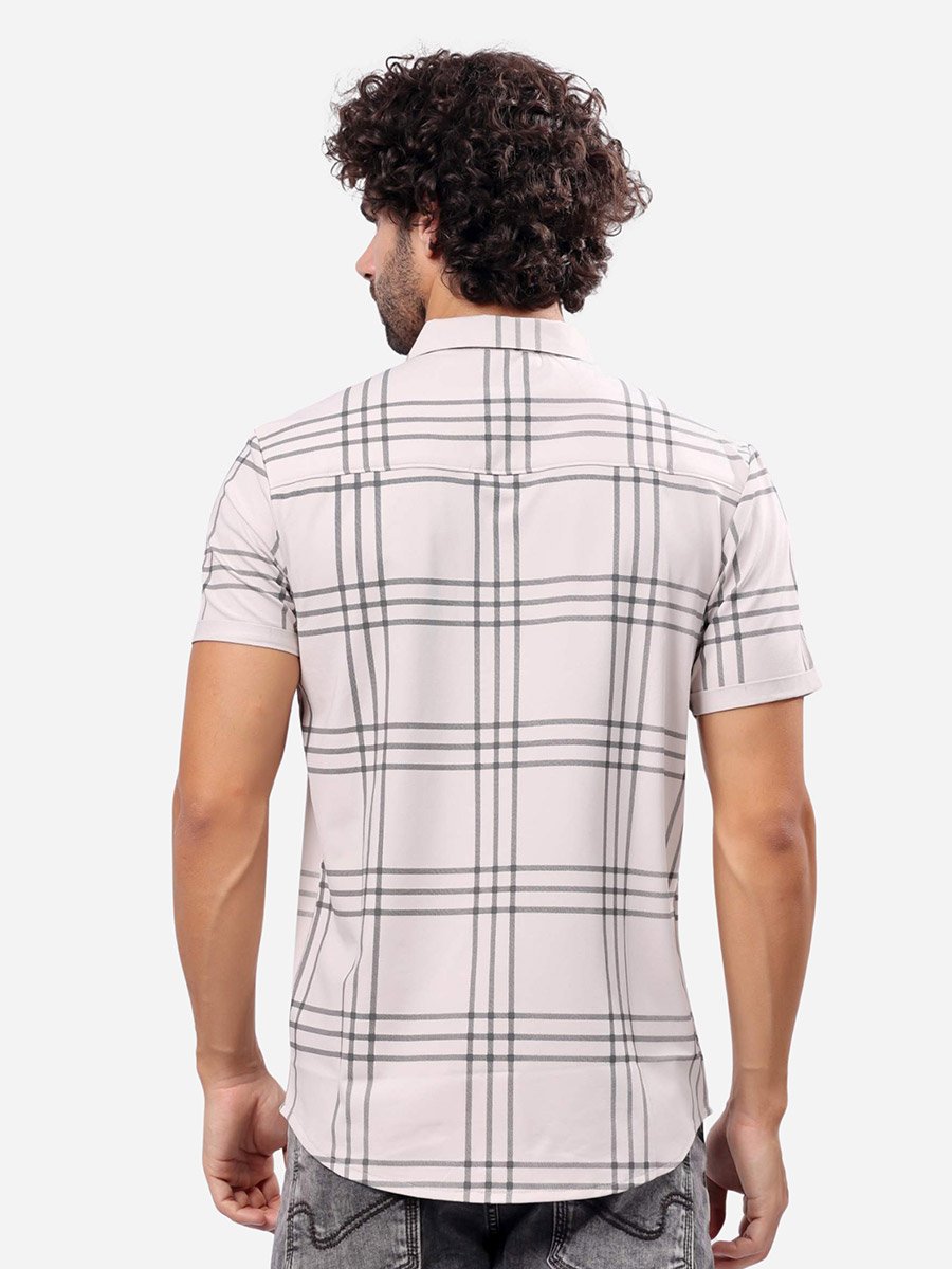 Checked Short Sleeve Regular Fit Shirt