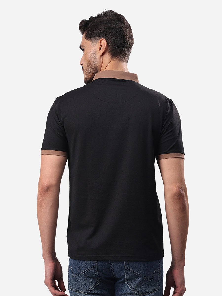 Contrast Trim Short Sleeve Regular Fit Polo T-Shirt