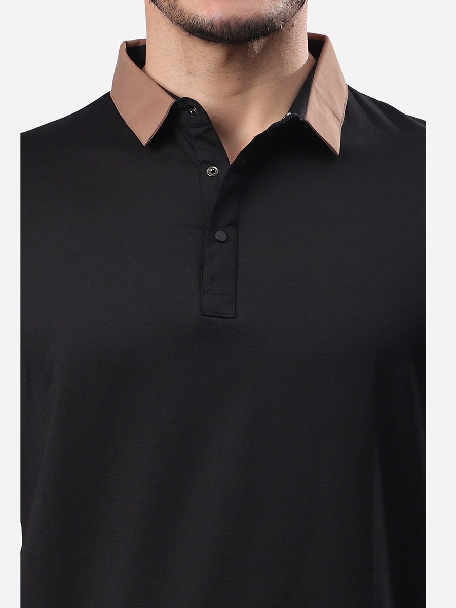 Contrast Trim Short Sleeve Regular Fit Polo T-Shirt