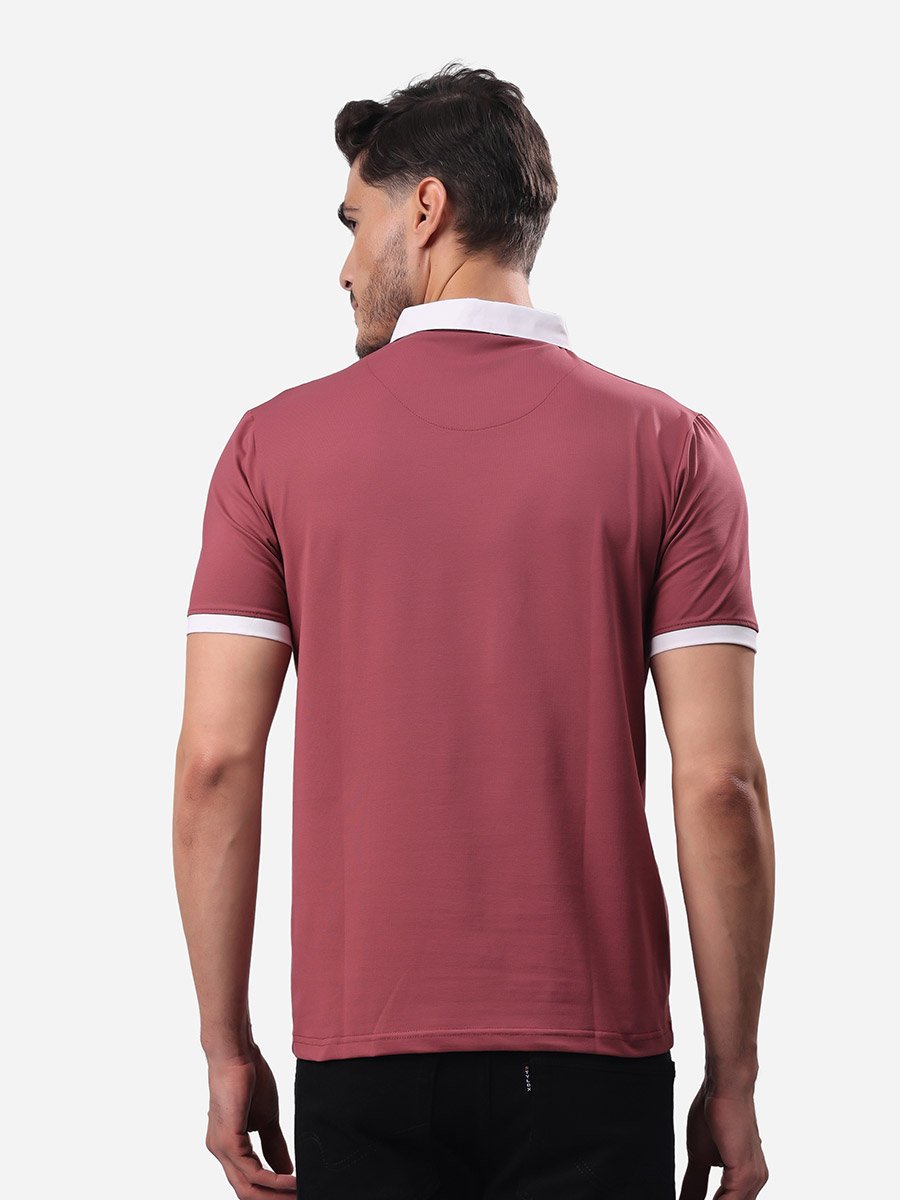 Contrast Trim Short Sleeve Regular Fit Polo T-Shirt