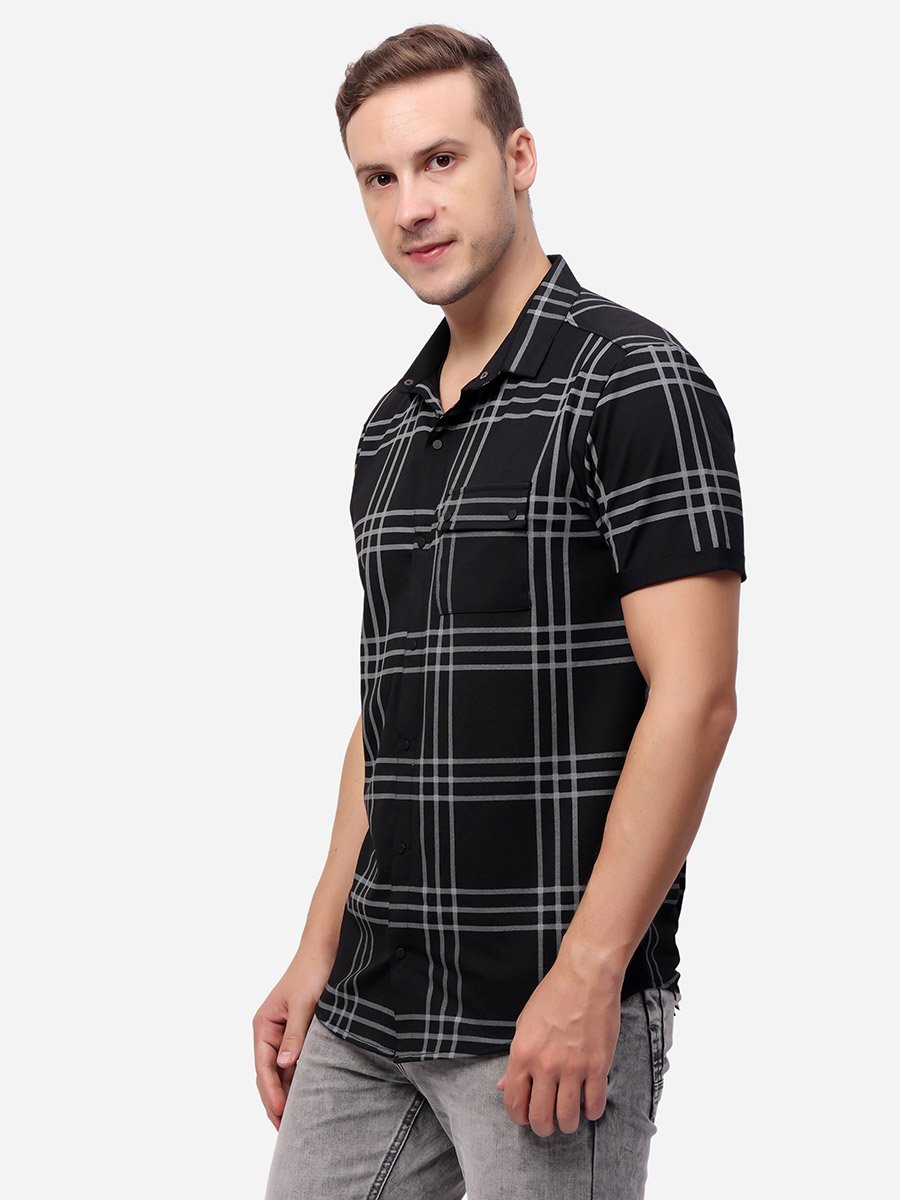 Checked Short Sleeve Regular Fit Shirt
