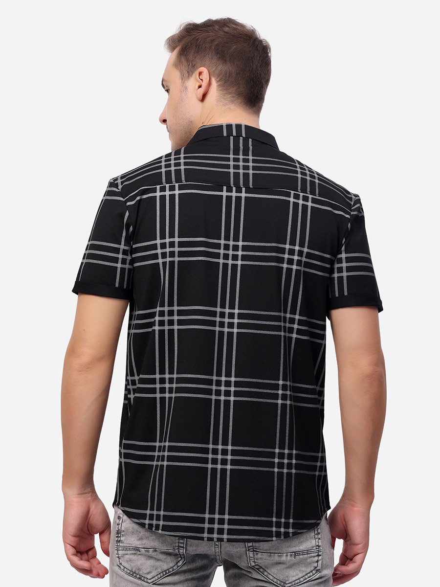 Checked Short Sleeve Regular Fit Shirt