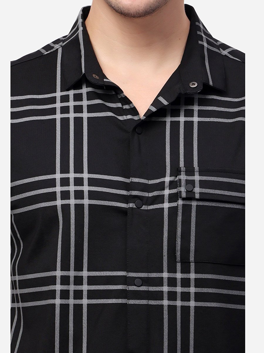 Checked Short Sleeve Regular Fit Shirt