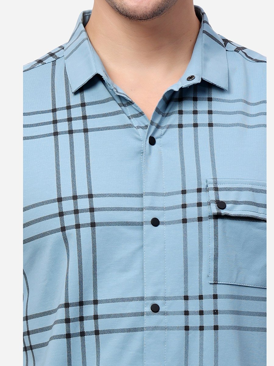 Checked Short Sleeve Regular Fit Shirt