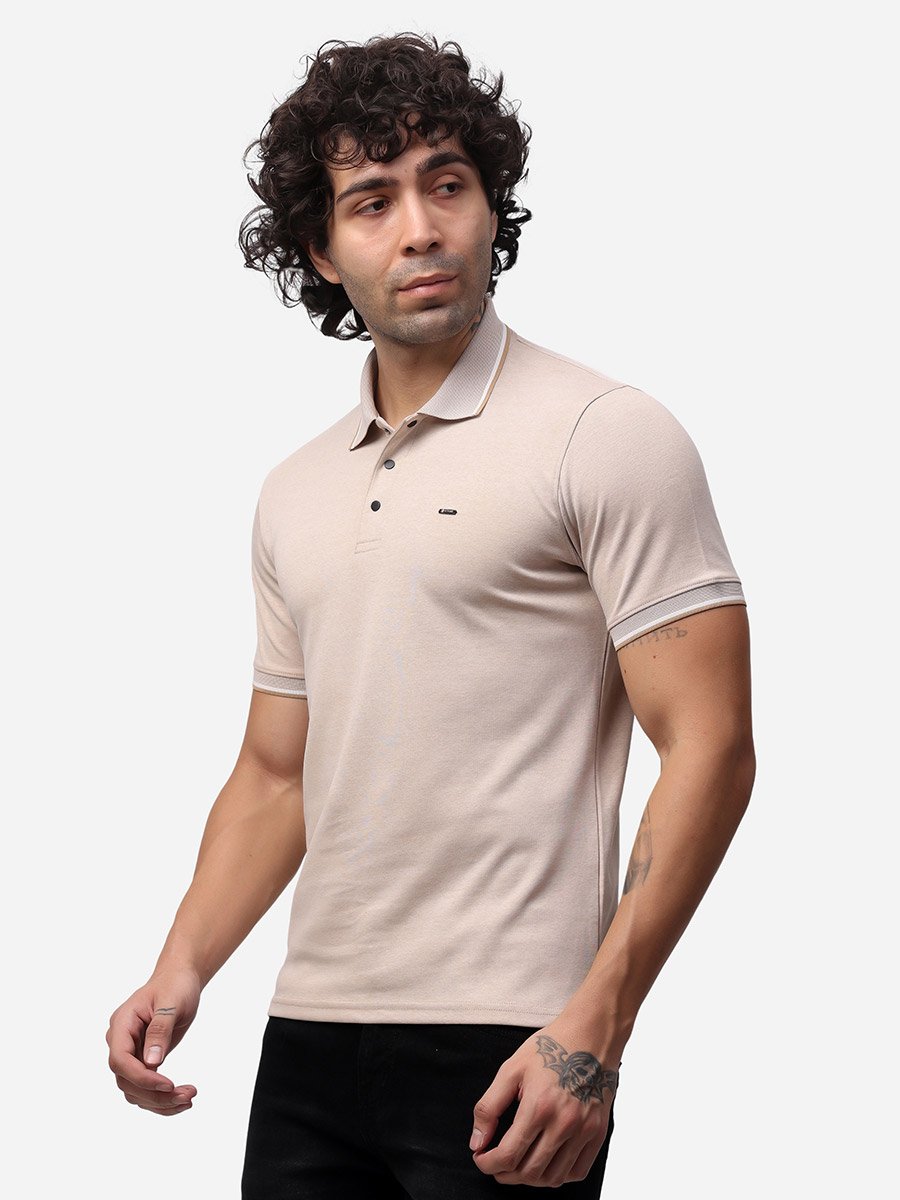 Tipped Short Sleeve Regular Fit Polo T-Shirt