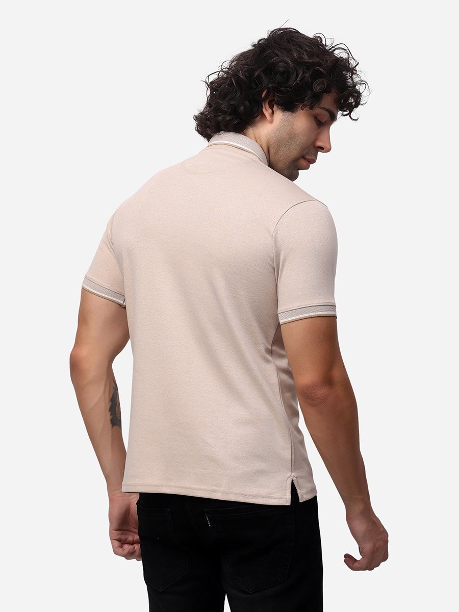 Tipped Short Sleeve Regular Fit Polo T-Shirt