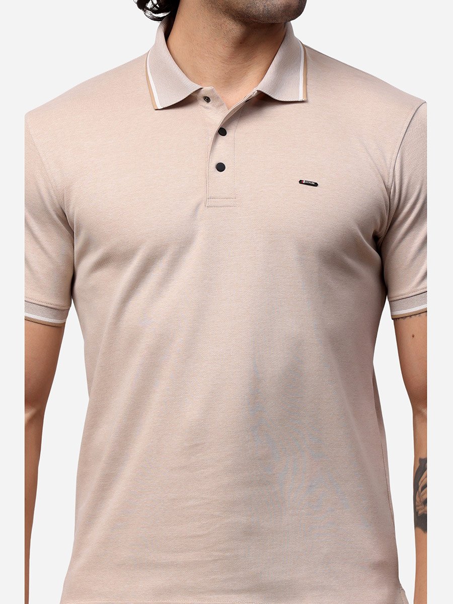 Tipped Short Sleeve Regular Fit Polo T-Shirt