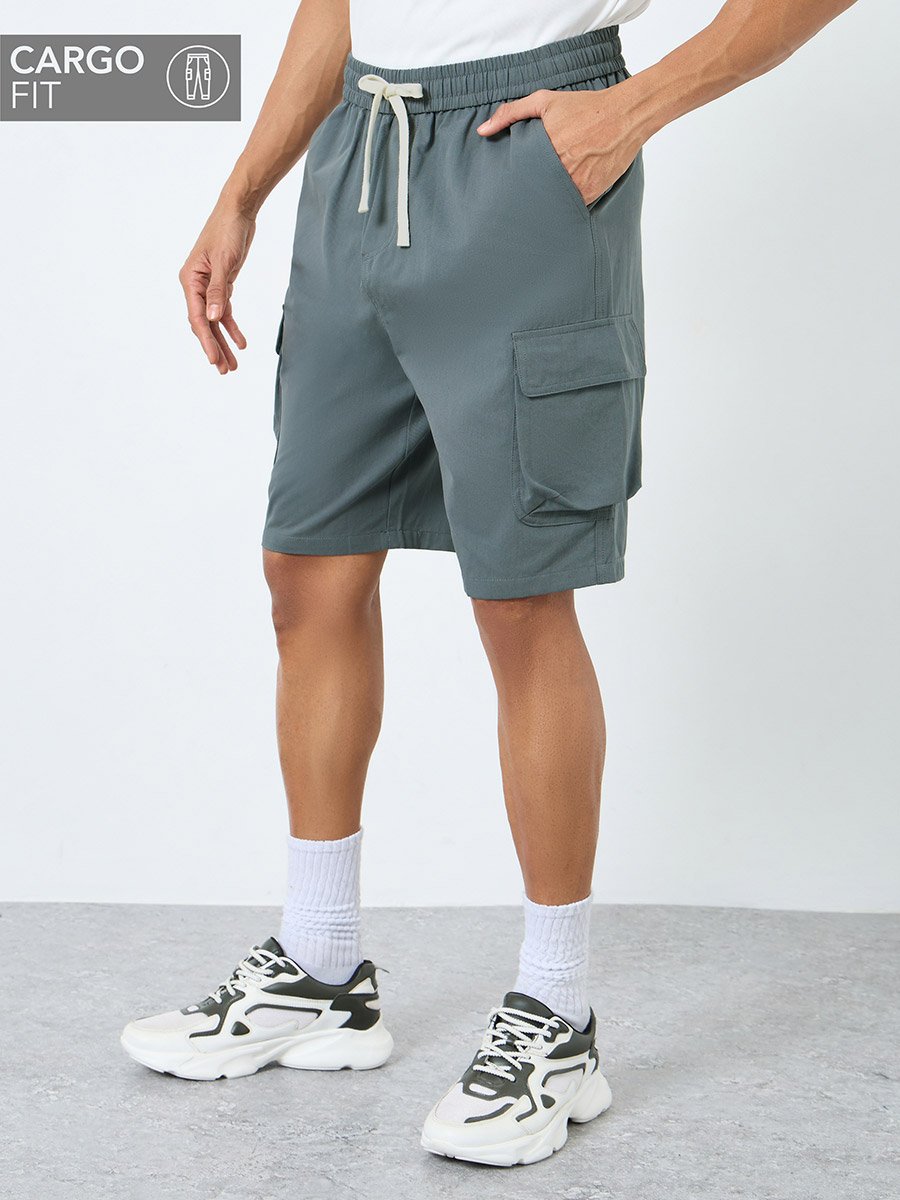 Men Relaxed Fit Cargo Shorts