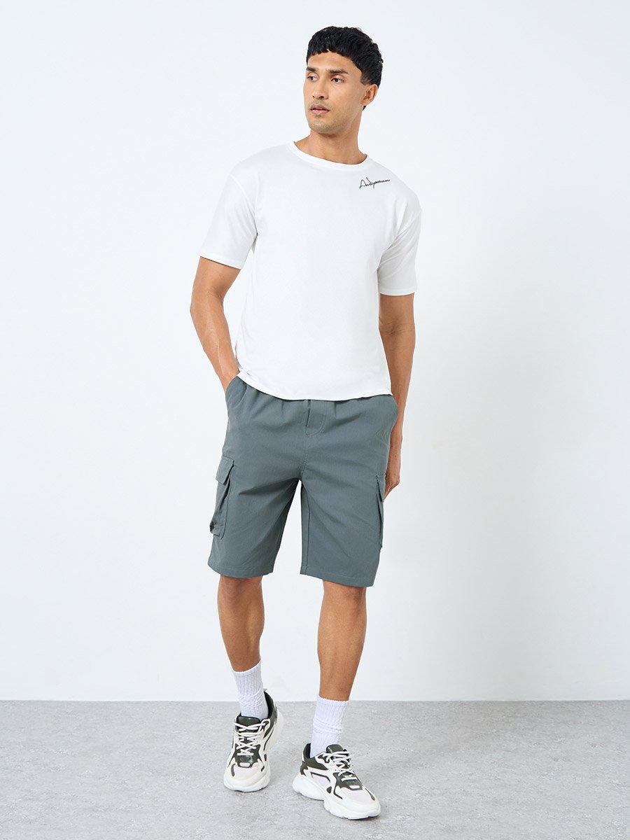 Men Relaxed Fit Cargo Shorts