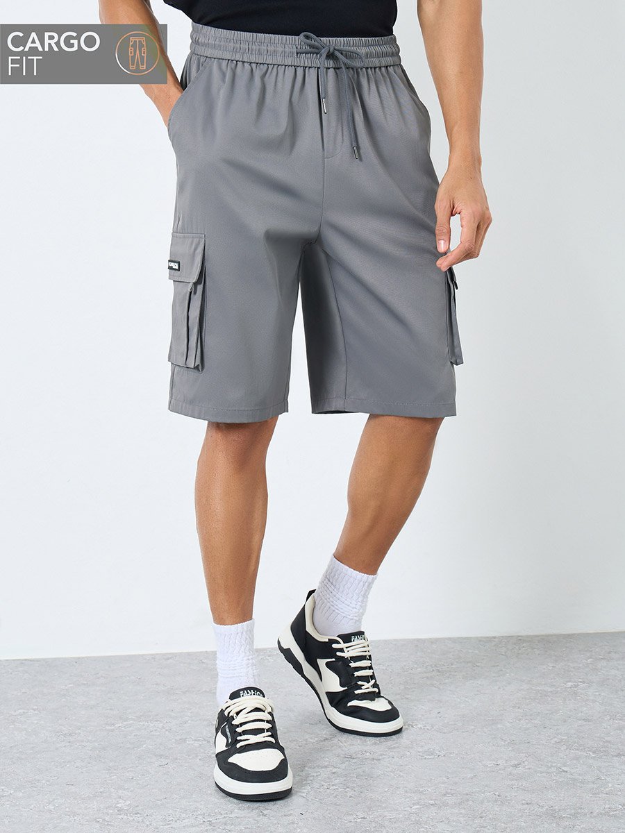 Men Relaxed Fit Cargo Shorts