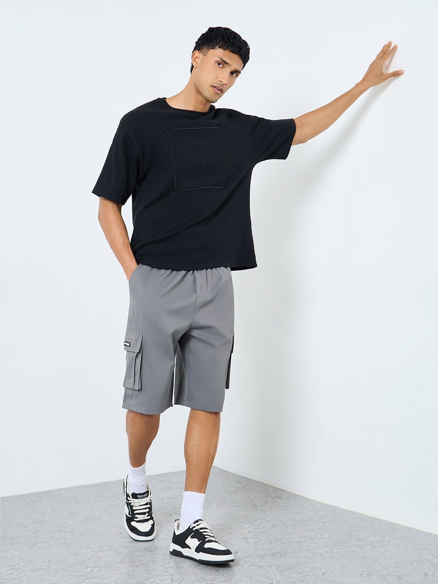 Men Relaxed Fit Cargo Shorts
