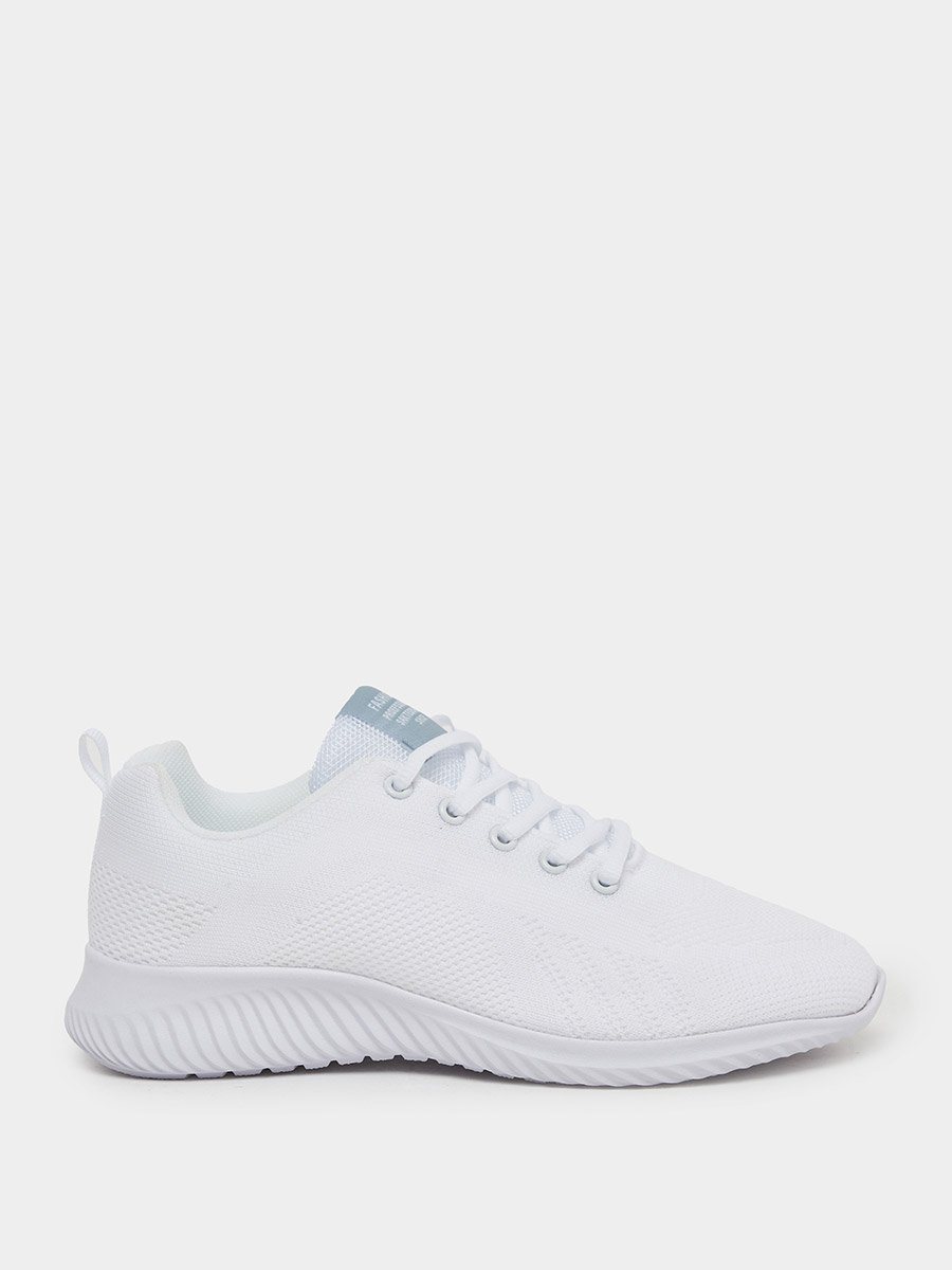 Mesh Textured Lace Up Sneakers