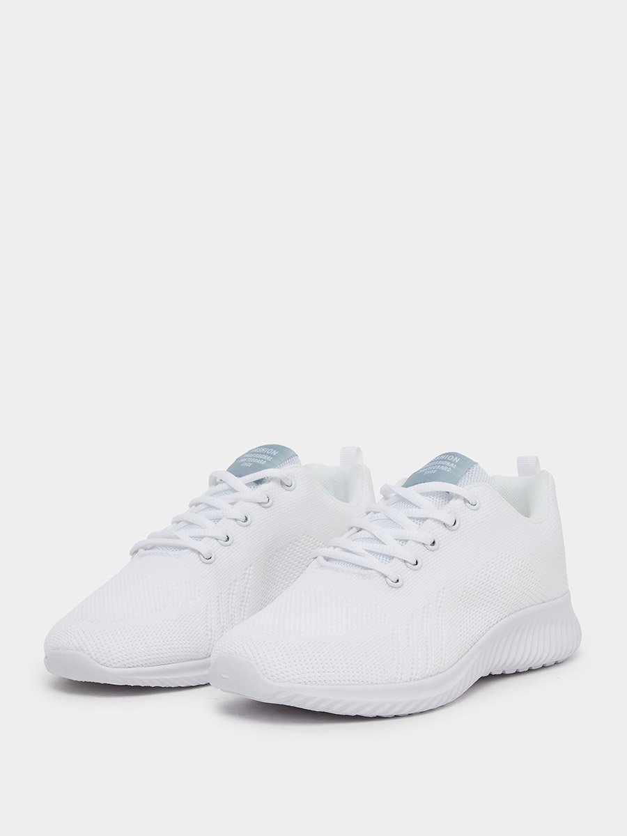 Mesh Textured Lace Up Sneakers