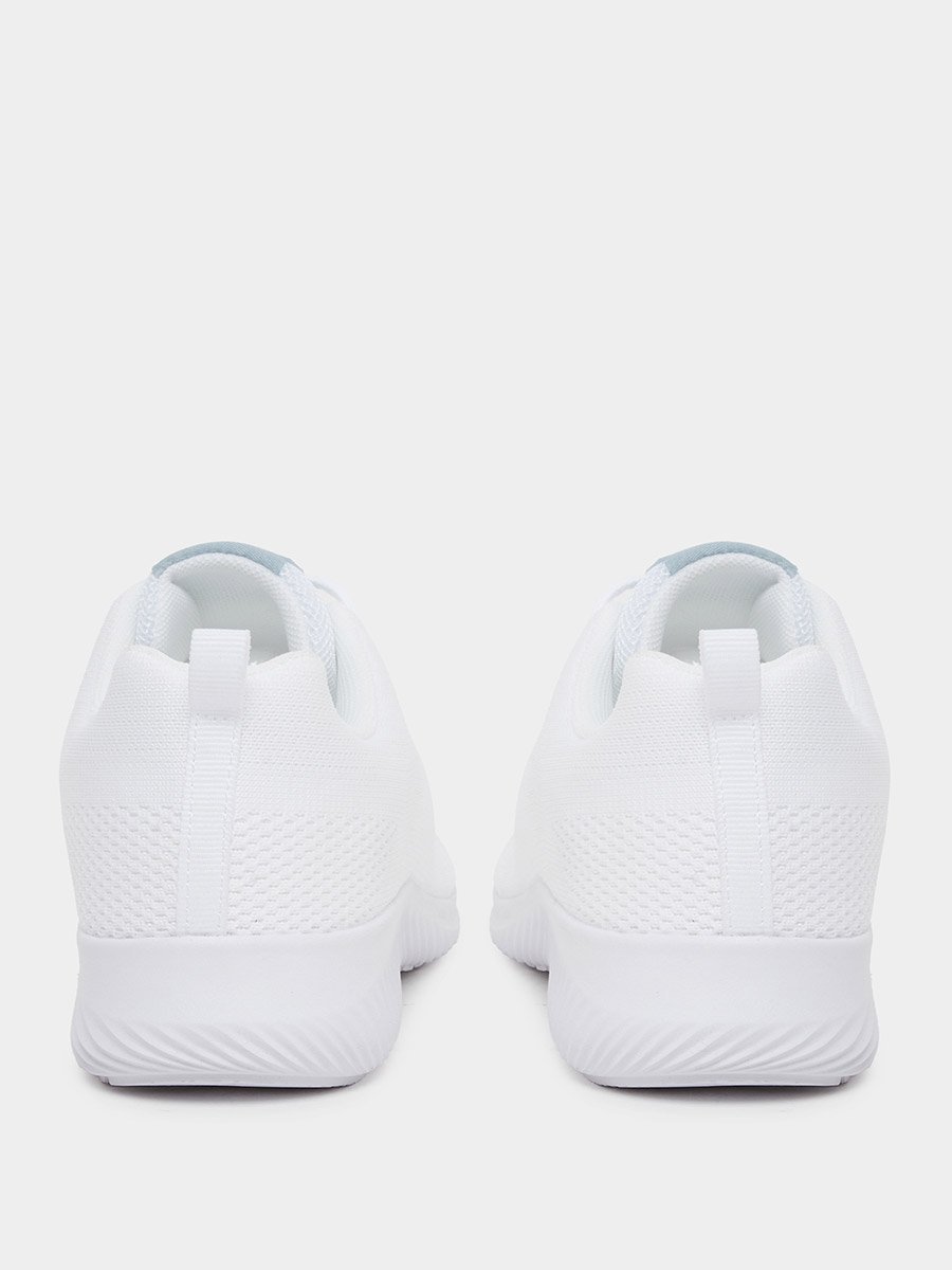 Mesh Textured Lace Up Sneakers