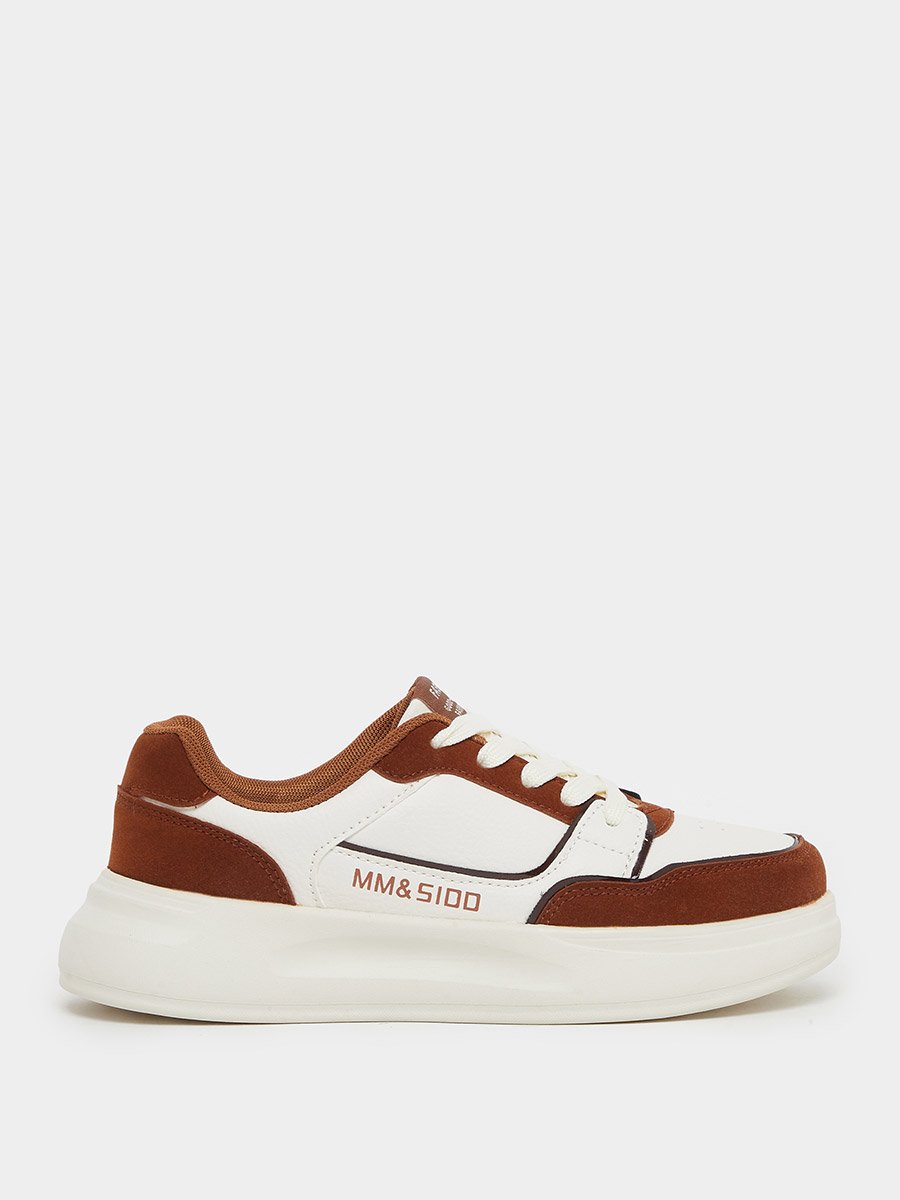 Color Block Platform Lace Up Sneakers