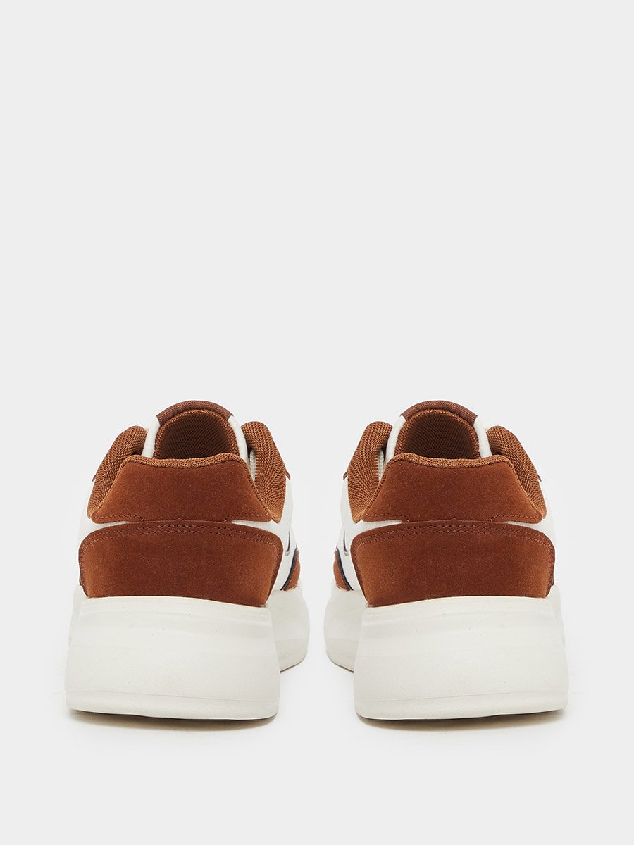 Color Block Platform Lace Up Sneakers