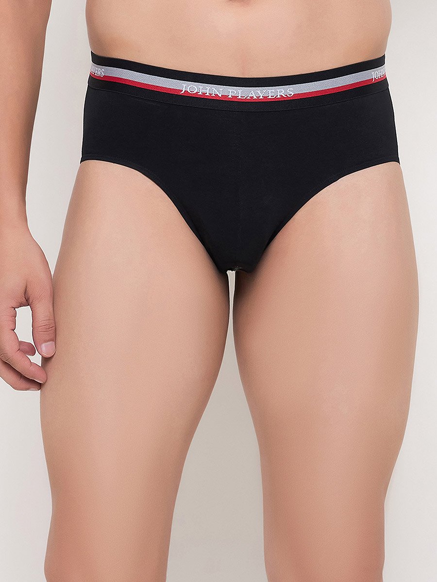 Pack of 2 - Solid Briefs with Elastic Waistband