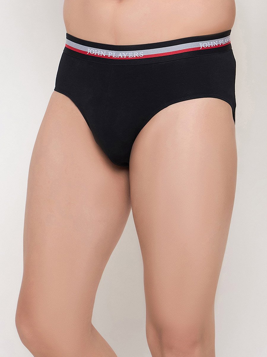 Pack of 2 - Solid Briefs with Elastic Waistband