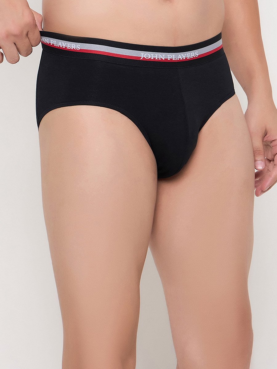Pack of 2 - Solid Briefs with Elastic Waistband