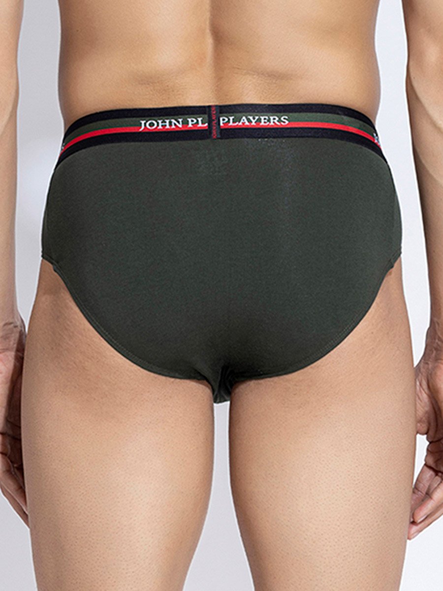 Pack of 2 - Solid Briefs with Elastic Waistband