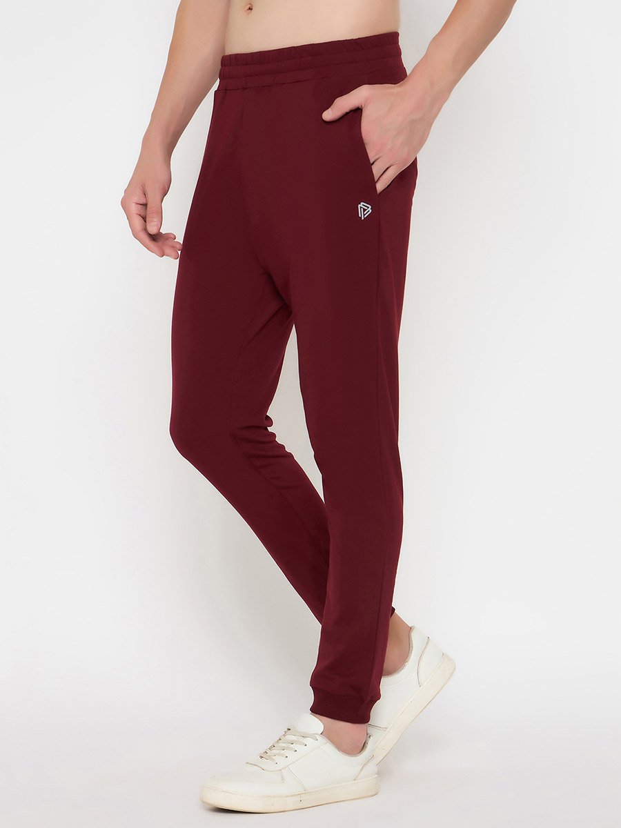 Solid Elasticated Waistband Cotton Joggers