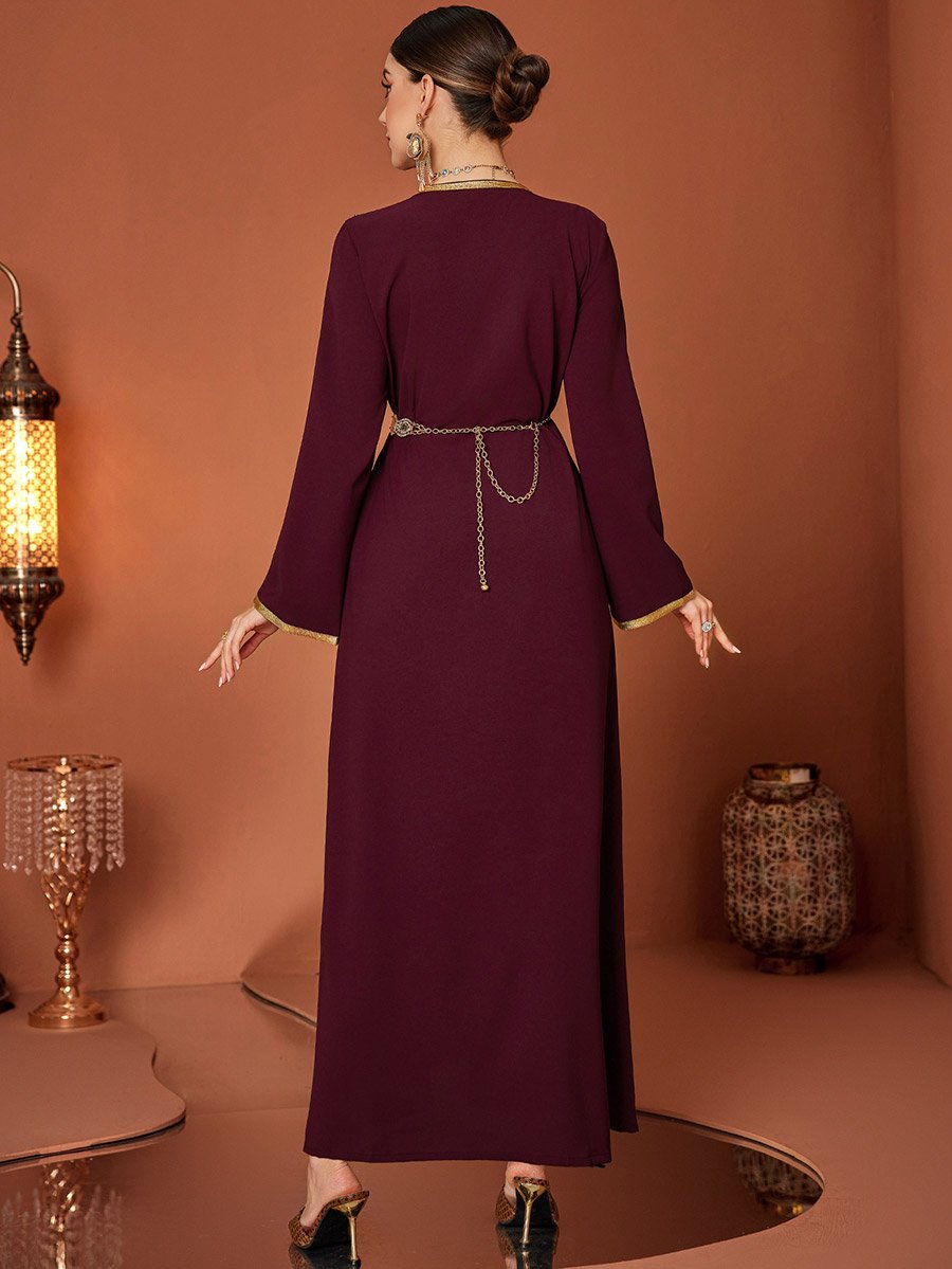 Embellished Beaded Belted Jalabiya