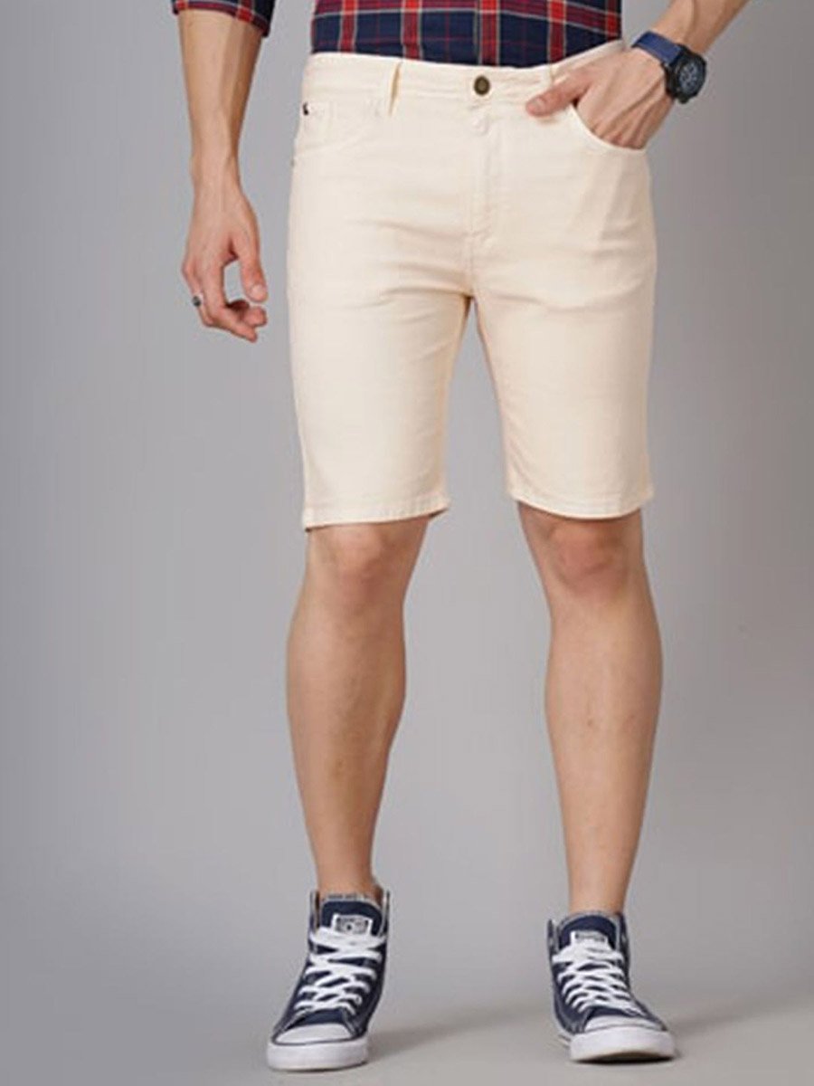 Men Slim Fit Solid Shorts