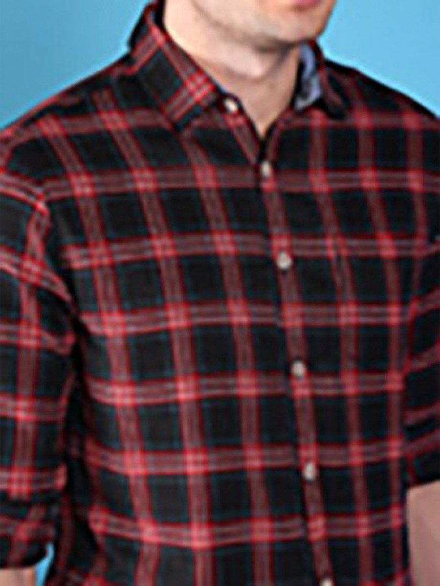 Men Checked Casual Shirt