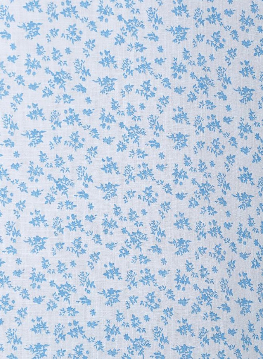 Men Blue Slim Fit Floral Shirt