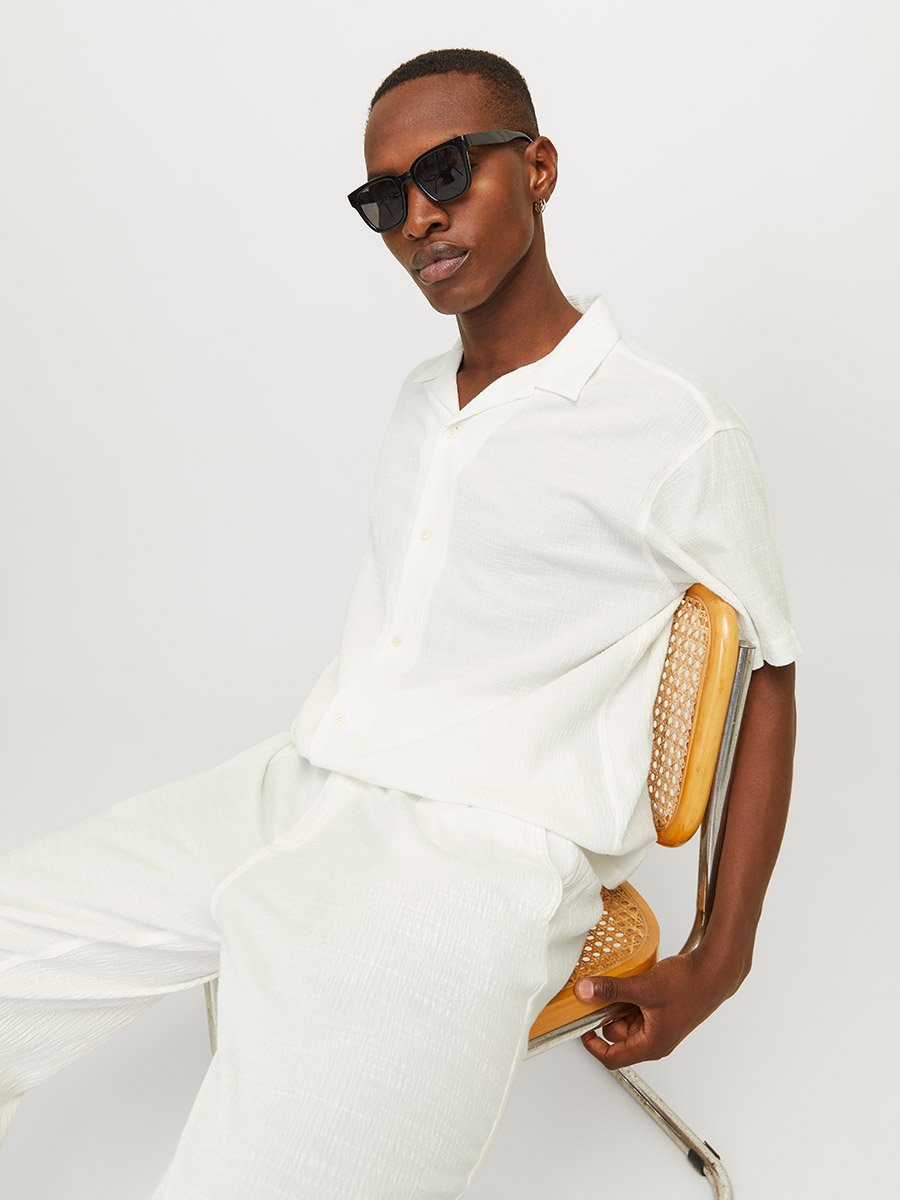 Solid Resort Collar Regular Fit Shirt