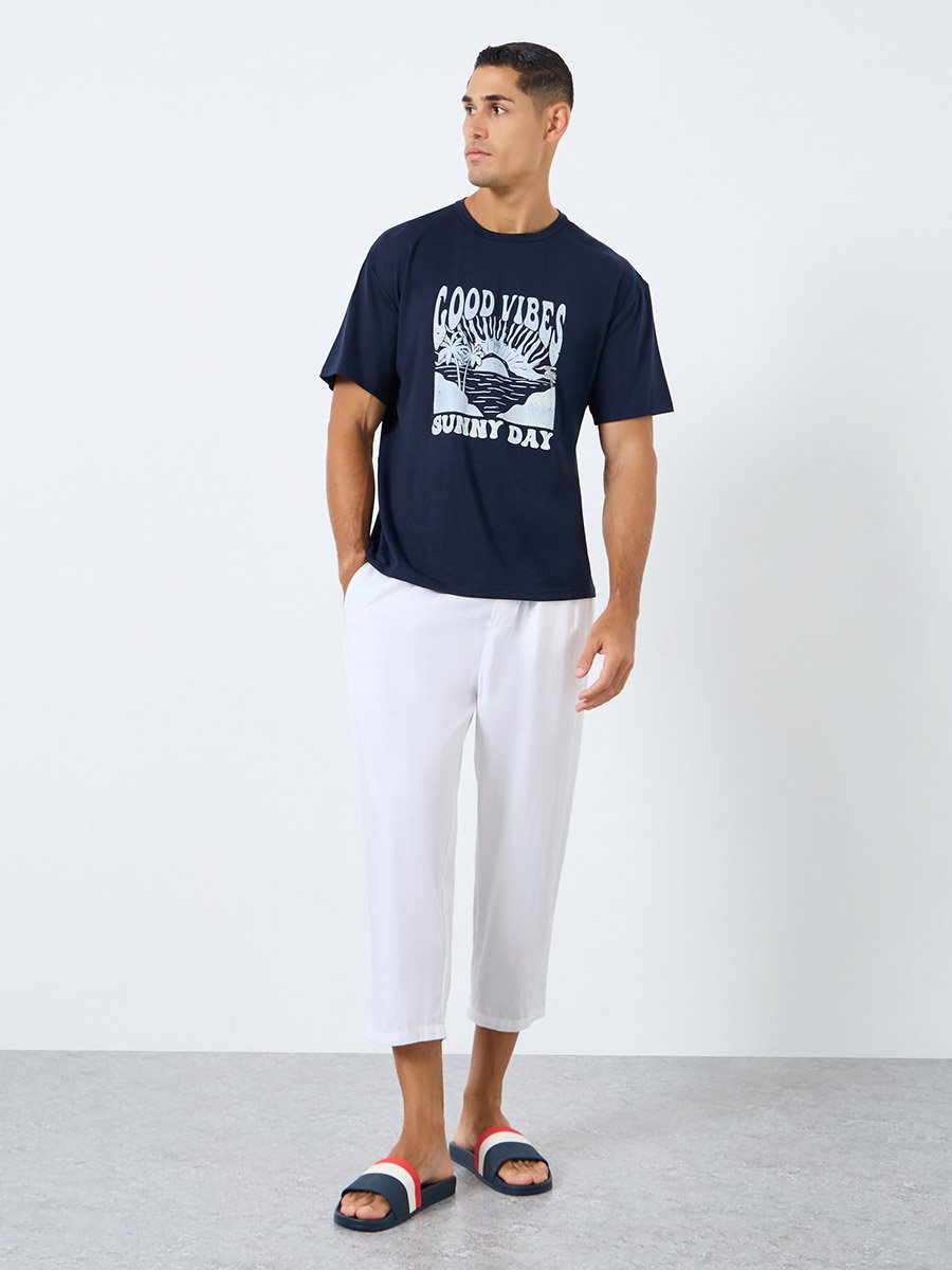 Relaxed Fit Capri Serwal with Side Pocket