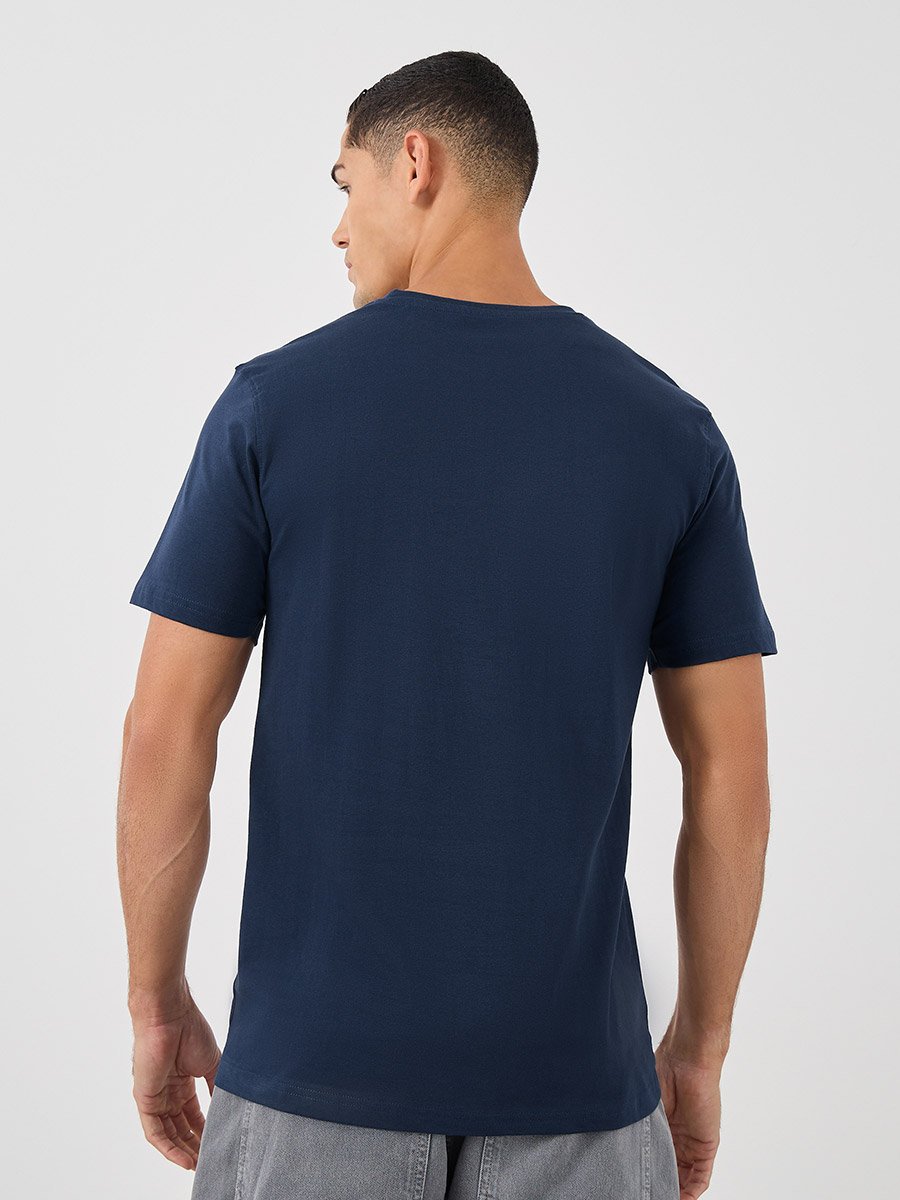 Pack of 5 - Solid Cotton Crew Neck Regular Fit T-Shirt