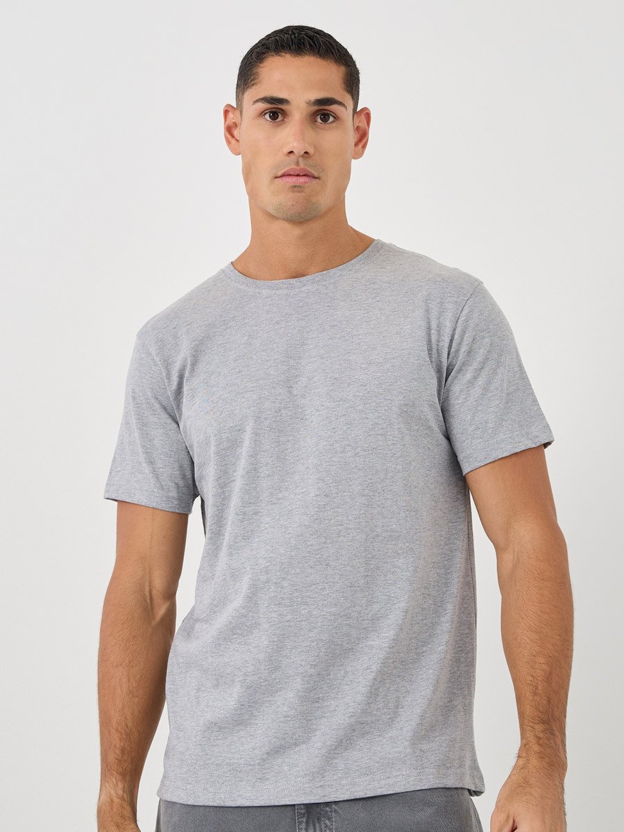 Pack of 5 - Solid Cotton Crew Neck Regular Fit T-Shirt