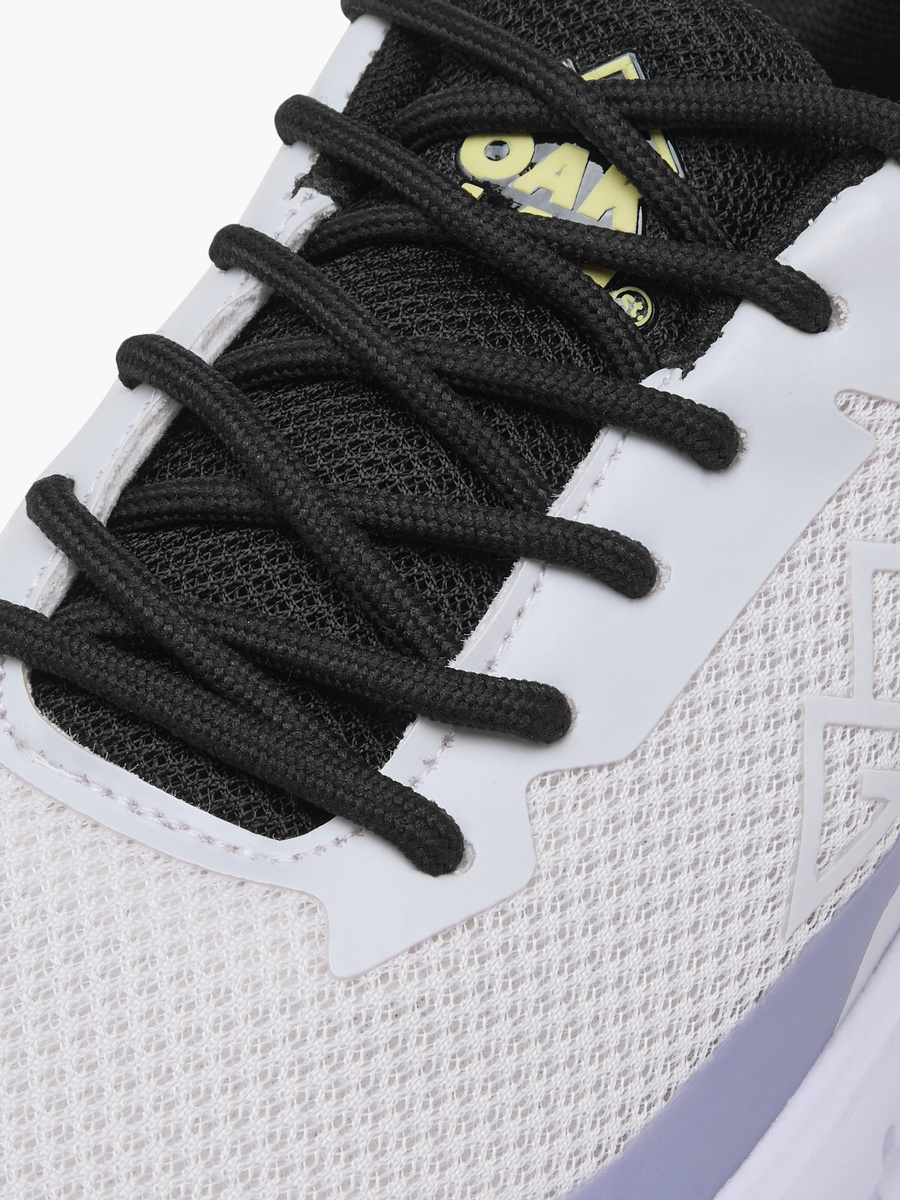 Panelled Sports Shoes with Lace-Up Closure